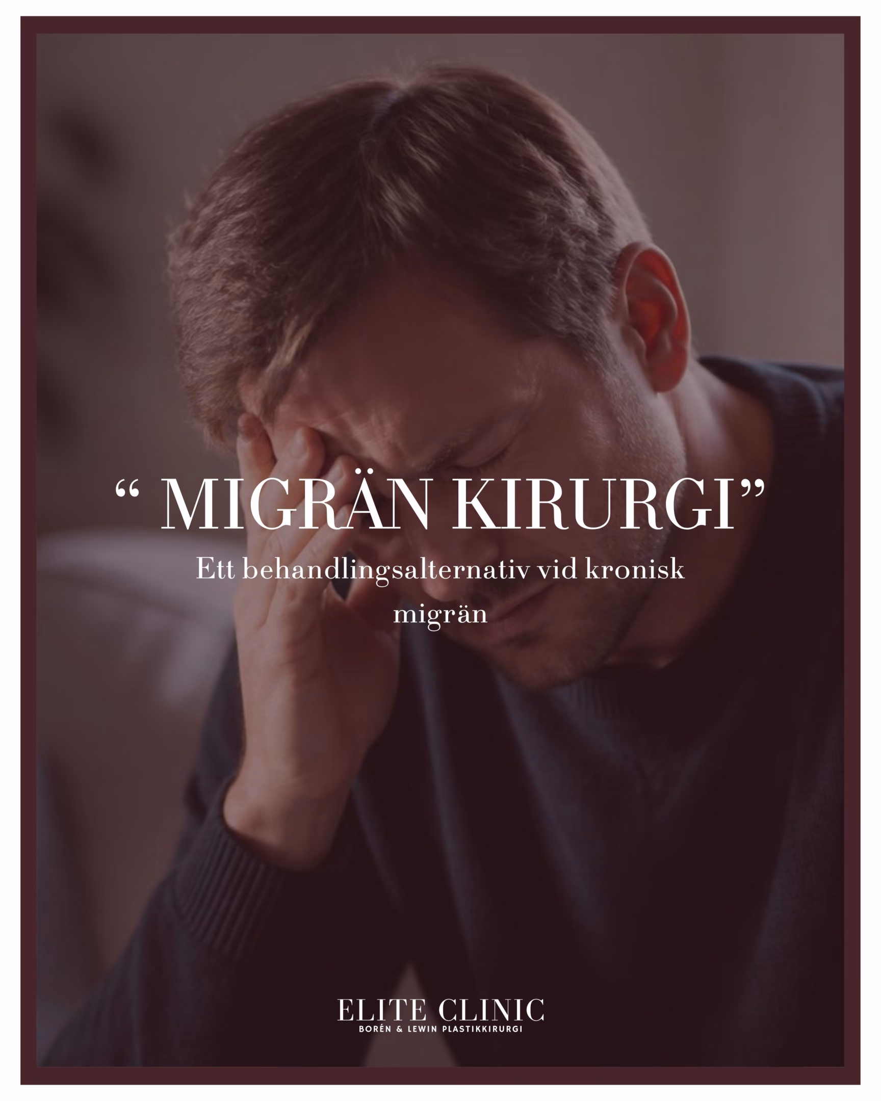Patient med svår migrän och huvudvärk som utvärderar olika behandlingsalternativ för kronisk migrän.