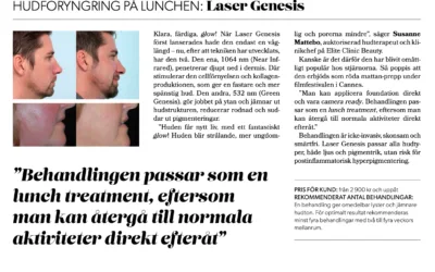 Susanne Mattebo er interviewet i Daisy Beauty Professional om Laser Genesis